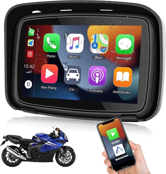 MotoNaviPro – Apple CarPlay & Android Auto 7 Inch