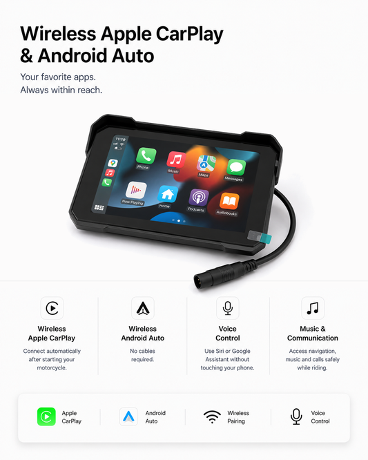 MotoNaviPro™ | 5" CarPlay Display