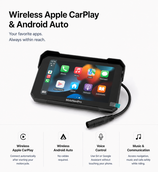 MotoNaviPro™ | 5" CarPlay-Display