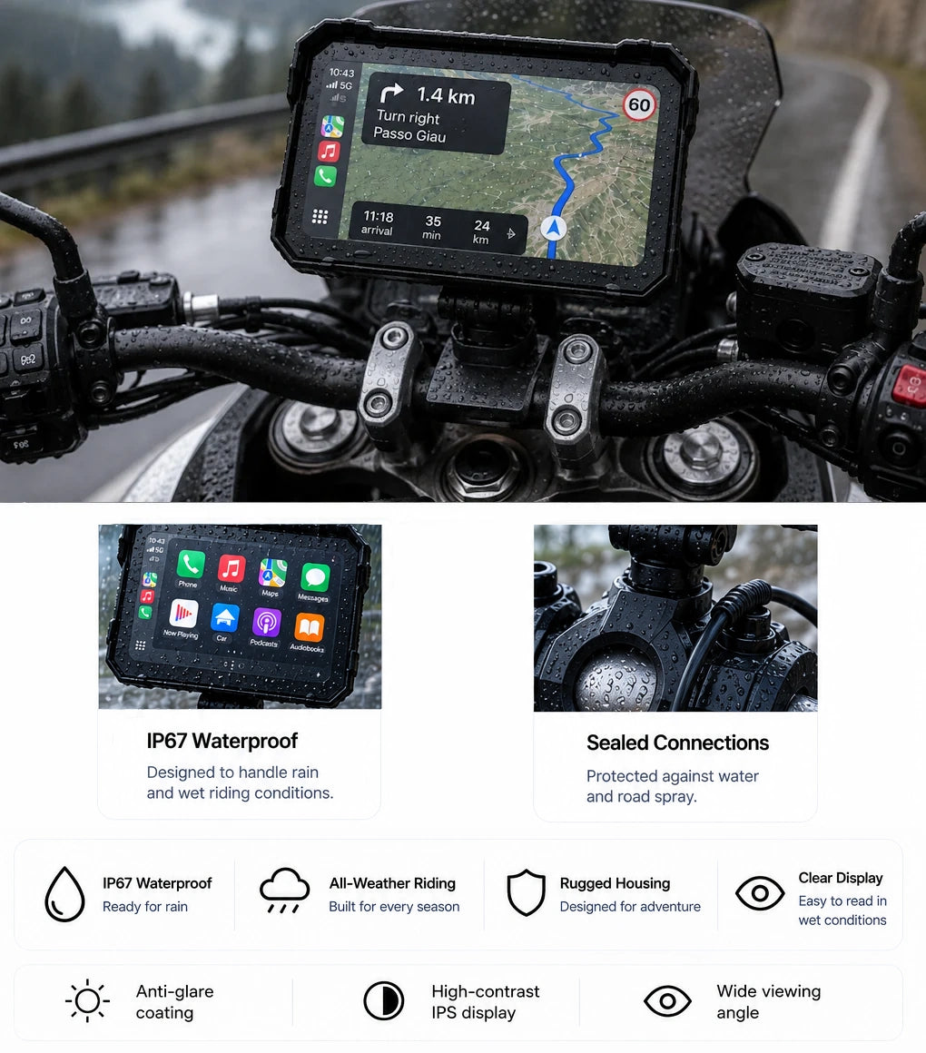 MotoNaviPro™ | 7" CarPlay Display